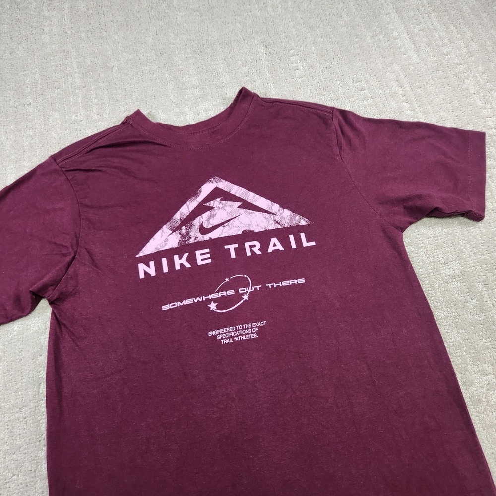 Nike Trail Shirt Men Small Running Dri Fit Cotton Blend Gorpcore Hiking Outdoor